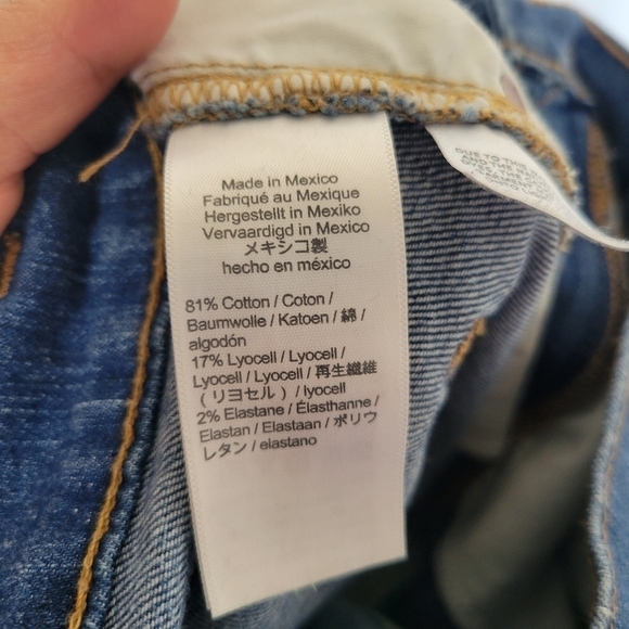 Madewell Cropped Classic Straight Distressed Jean Size 25 - Picture 12 of 12